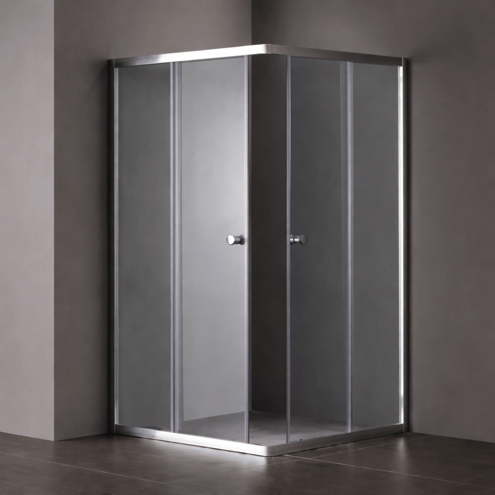 SAF Chrome finish sliding shower enclosure  80×80  , 90×90 cm