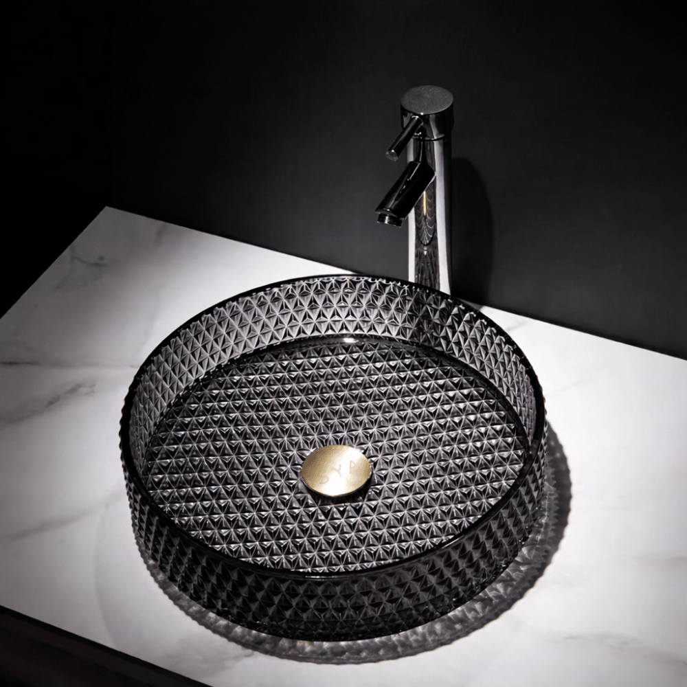 Round glass wash basin (2)