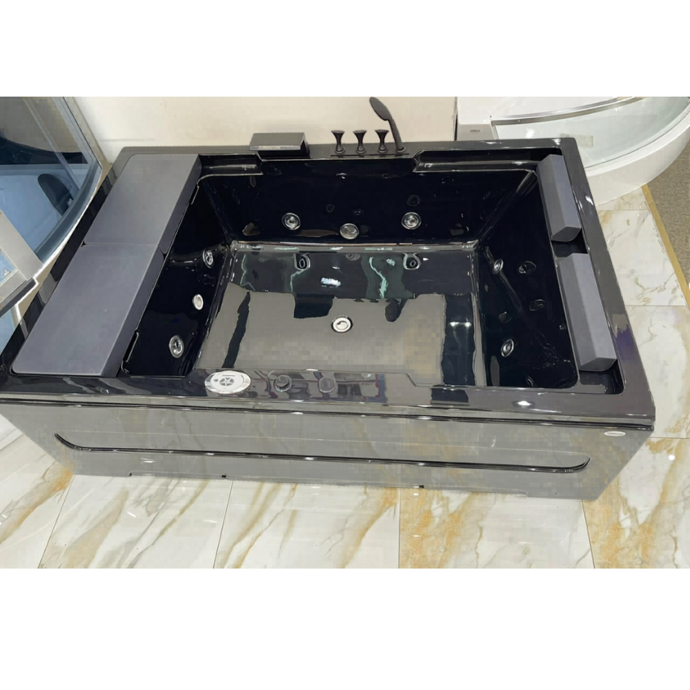 black couple jaccuzzi 185x120cm