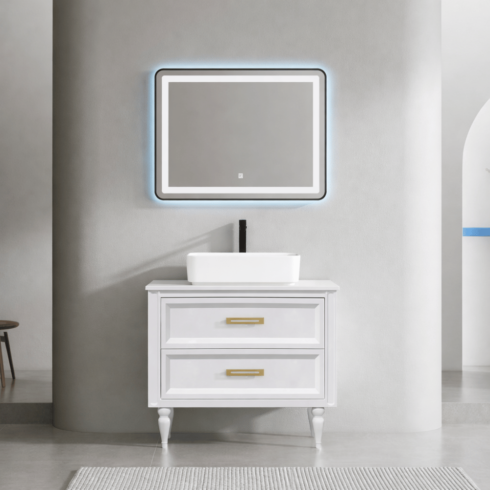 cabinet with ceramic wash basin