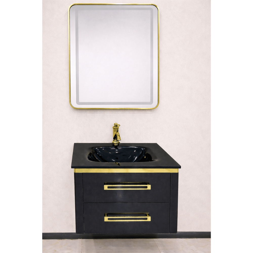 _ mirror cabinet with tempered glass table top (1)