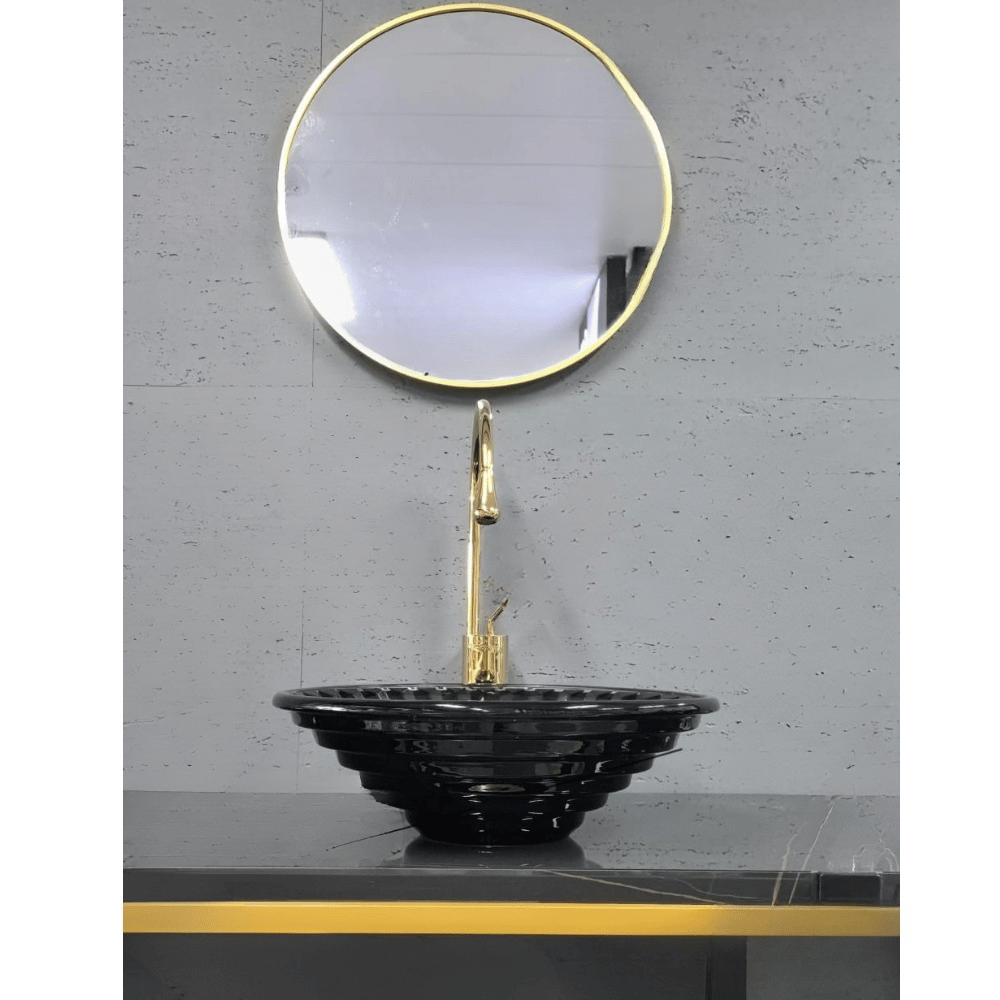 _round glass wash basin 42x42 cm