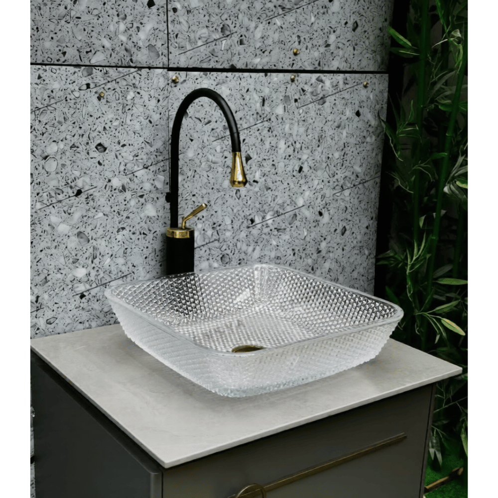 square glass wash basin (1)