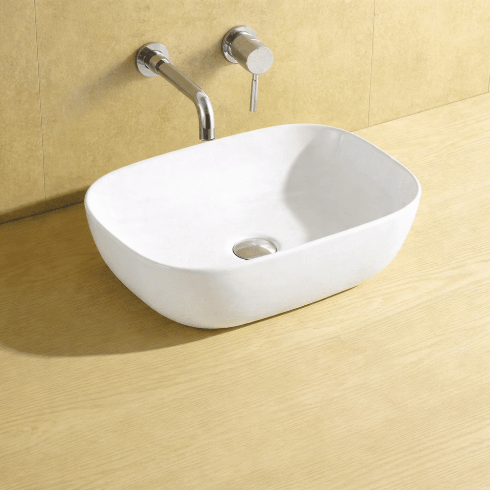 white counter top wash basin 46x33cm